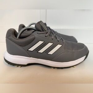 Adidas Tech Response 3.0 Golf Shoes Gray & White Mens Size 9.5 GV6889